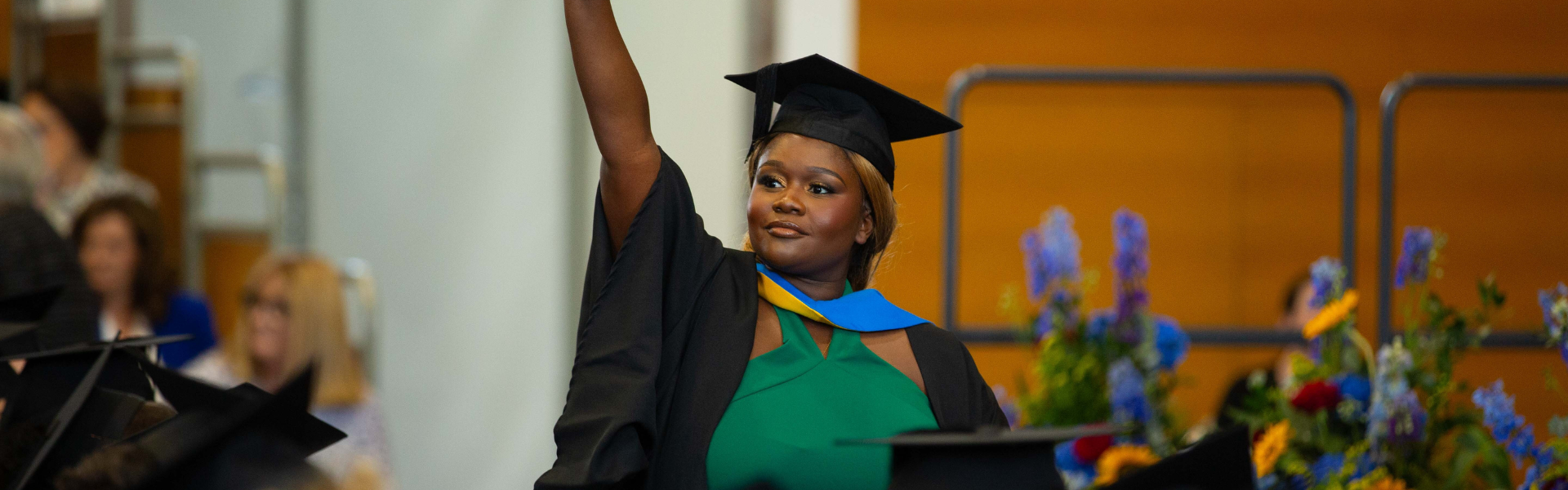 Student at graduation.